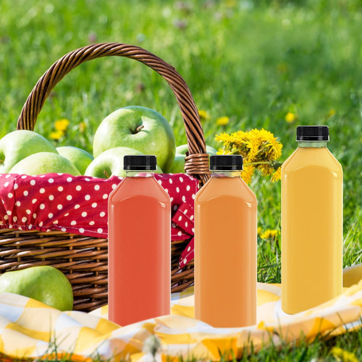Cedilis bottles suitable for juices, smoothies, and salad dressings.