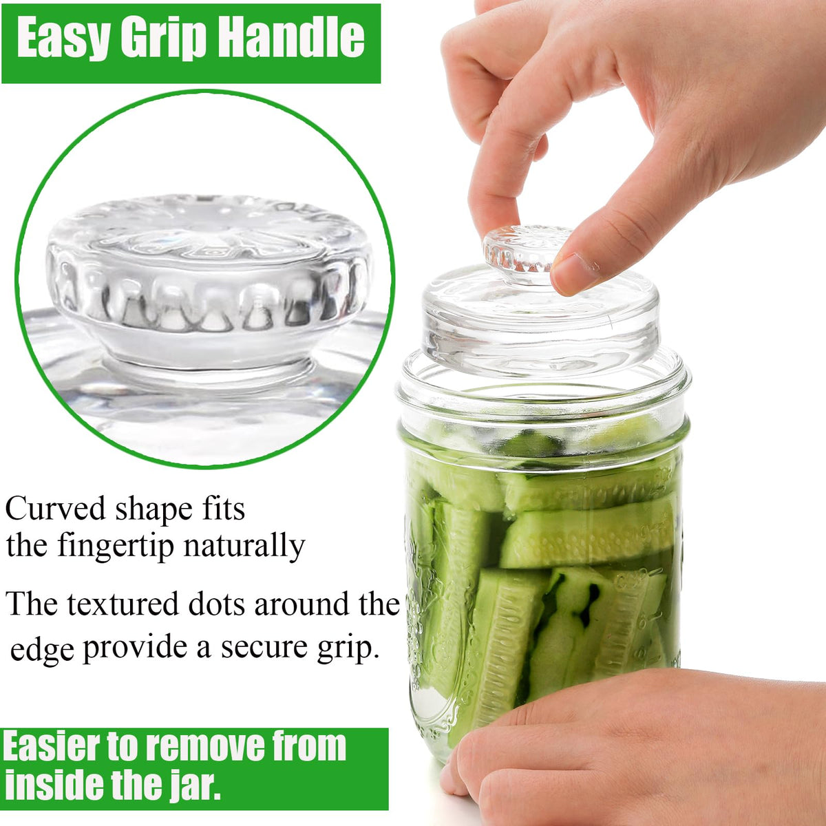 Cedilis dishwasher-safe glass weights simplify cleaning after fermentation.