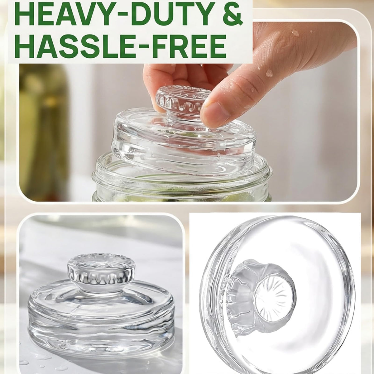 Cedilis durable soda-lime glass withstands repeated use in the kitchen.