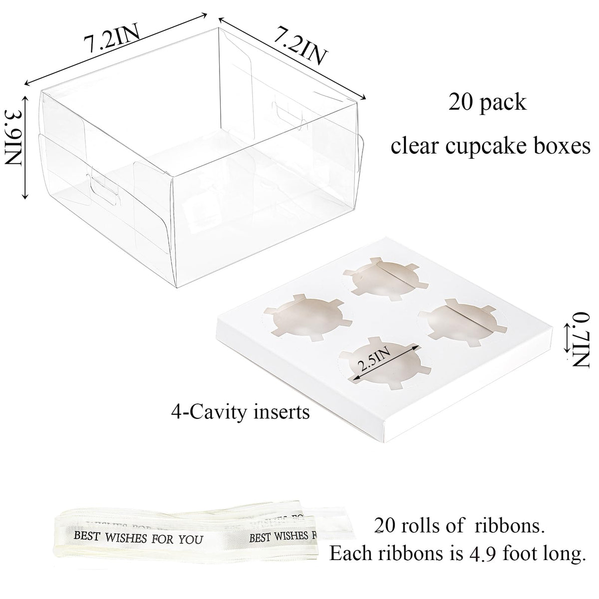 Cedilis four-cavity inserts keep cupcakes stable during transport
