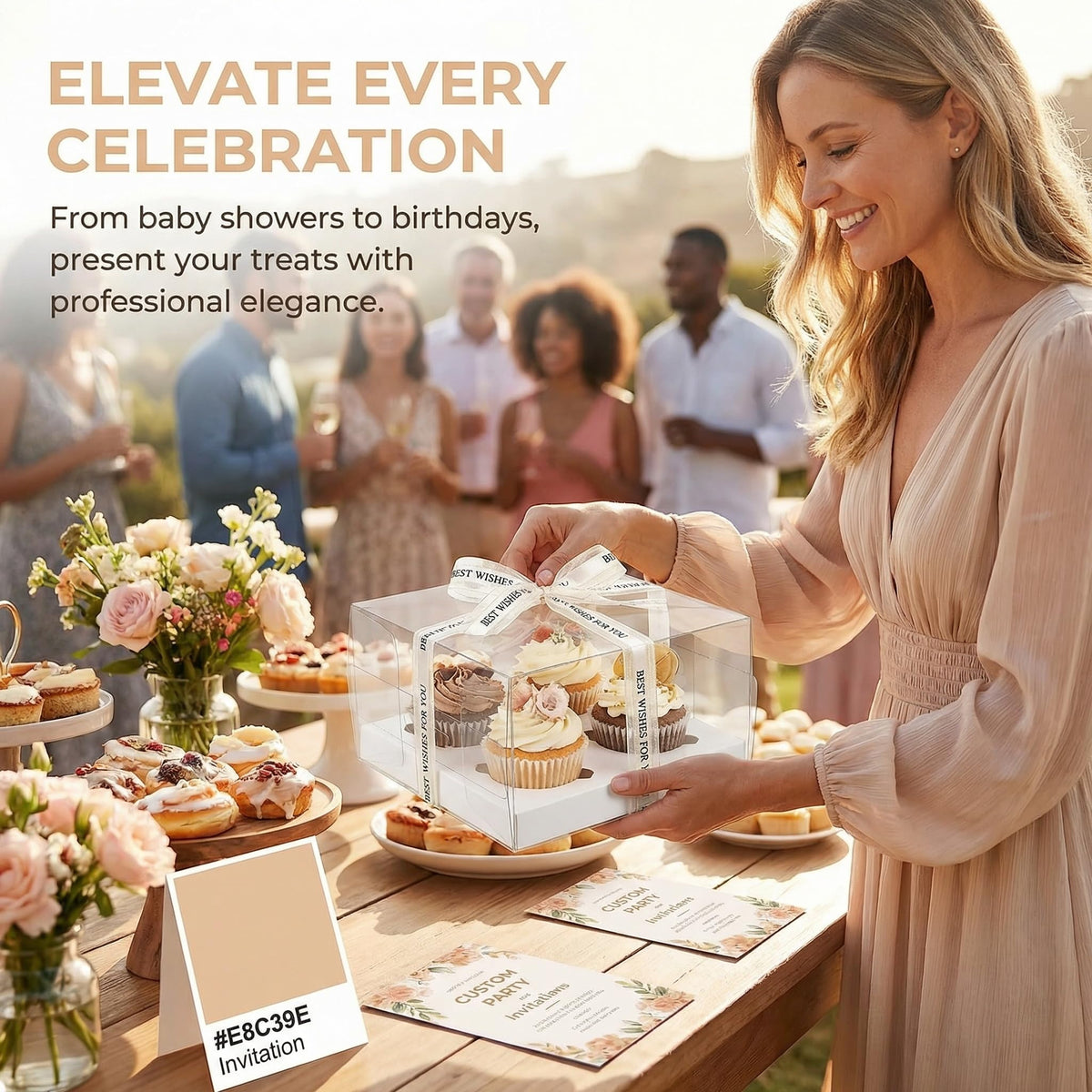 Cedilis insert diameter 2-5 inches accommodates standard cupcakes