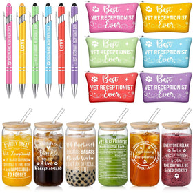 Ceenna 16oz glass cup close-up, durable for daily office hydration
