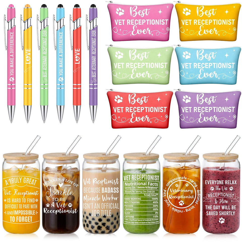 Ceenna 16oz glass cup close-up, durable for daily office hydration