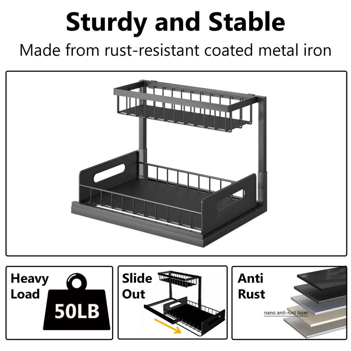 Ceetug top shelf ideal for small items and quick access.