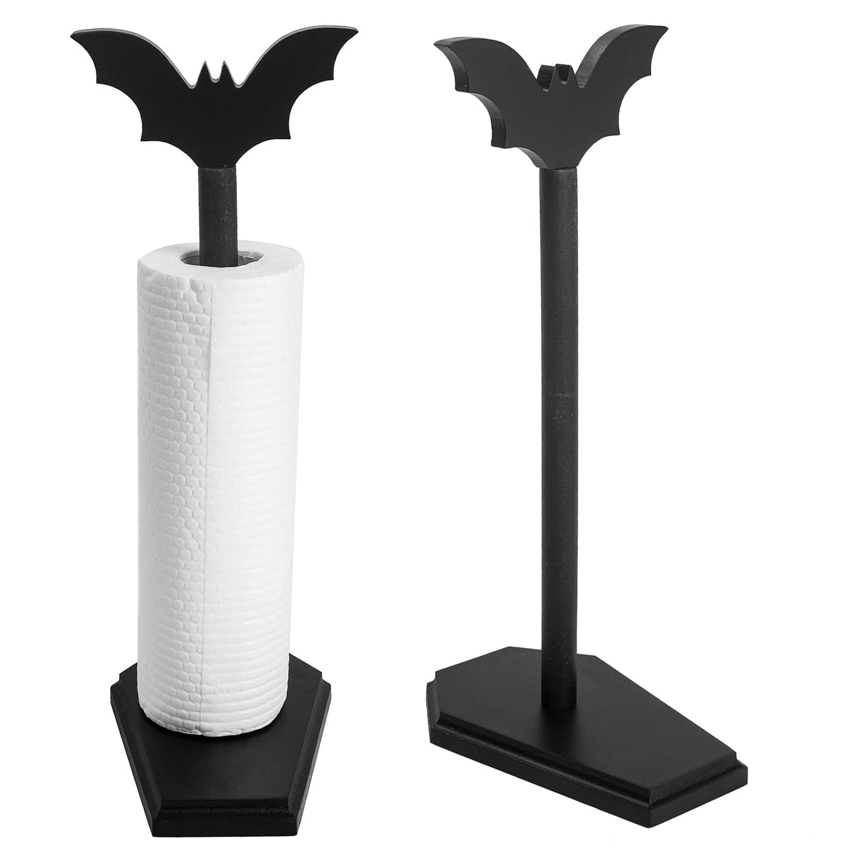 CEFLITECO bat paper towel holder with coffin decor for dramatic kitchen display