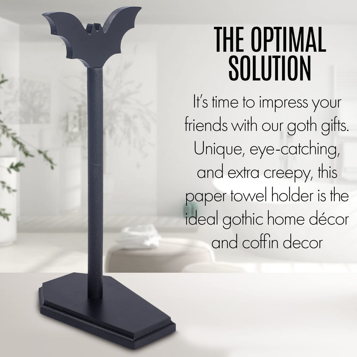 CEFLITECO bathroom coffin decor towel holder blends durability with style