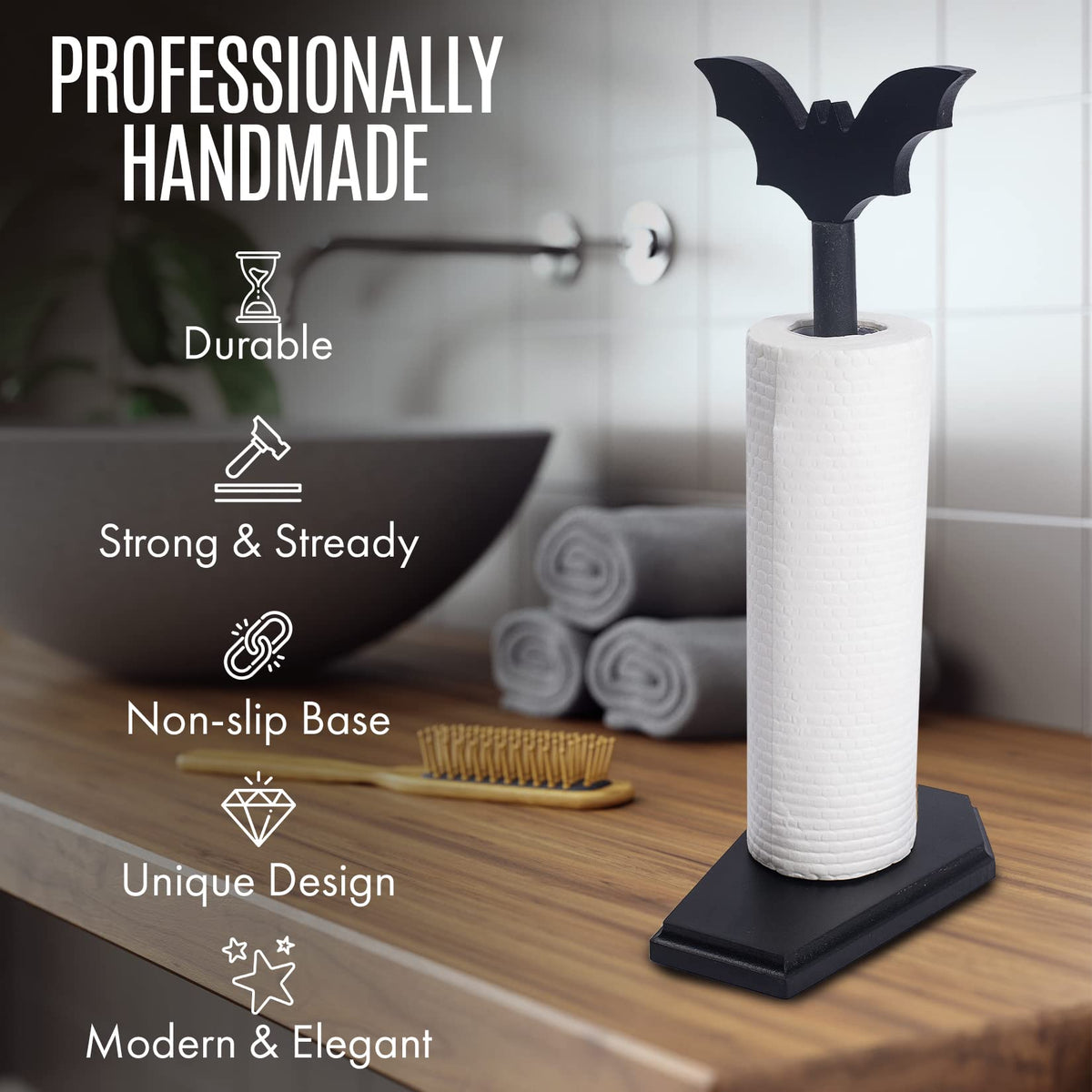CEFLITECO Halloween decor towel holder suitable for countertops