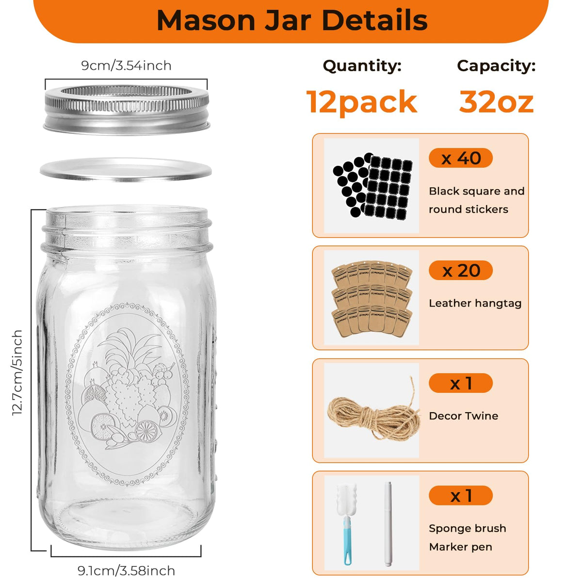 Cehomi silver lid with sealing ring closes securely to preserve freshness.
