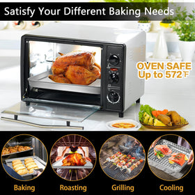 CEKEE complete baking set with durable stainless steel bakeware and racks.