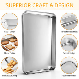 CEKEE 16x12 inch jelly roll pan for large bakes and family dinners