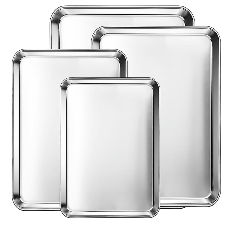 CEKEE 9x7 inch baking sheet showing compact size for quick snacks and even browning