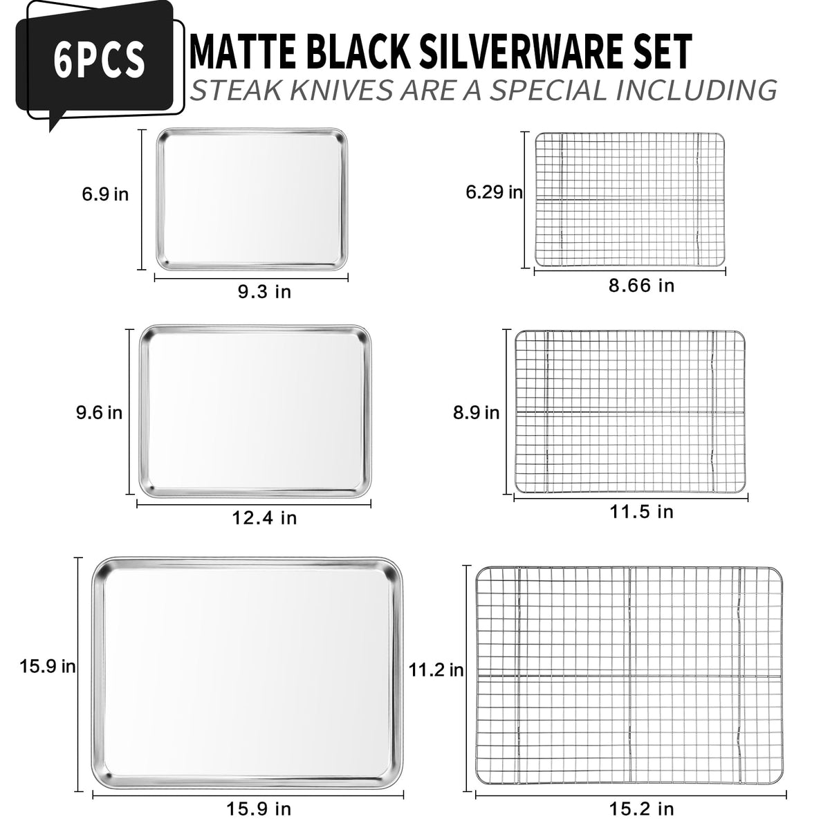 CEKEE quarter-size baking sheet with rack for versatile oven meals and snacks.