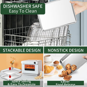 CEKEE dishwasher-safe baking pan for quick cleanup