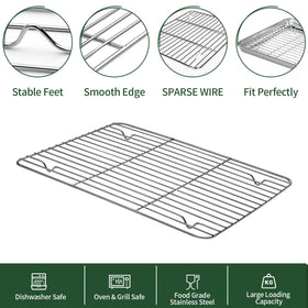 CEKEE polished-edge baking tray prevents sticking
