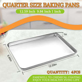 CEKEE stainless steel baking sheets with mirror finish resist sticking and look elegant.