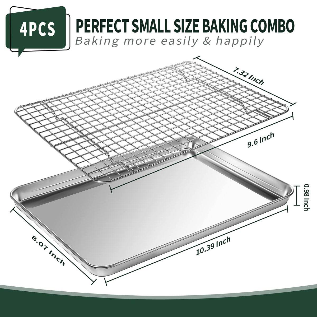 CEKEE wire rack cooling grid 9-6x7-32 for fast, even cooling.