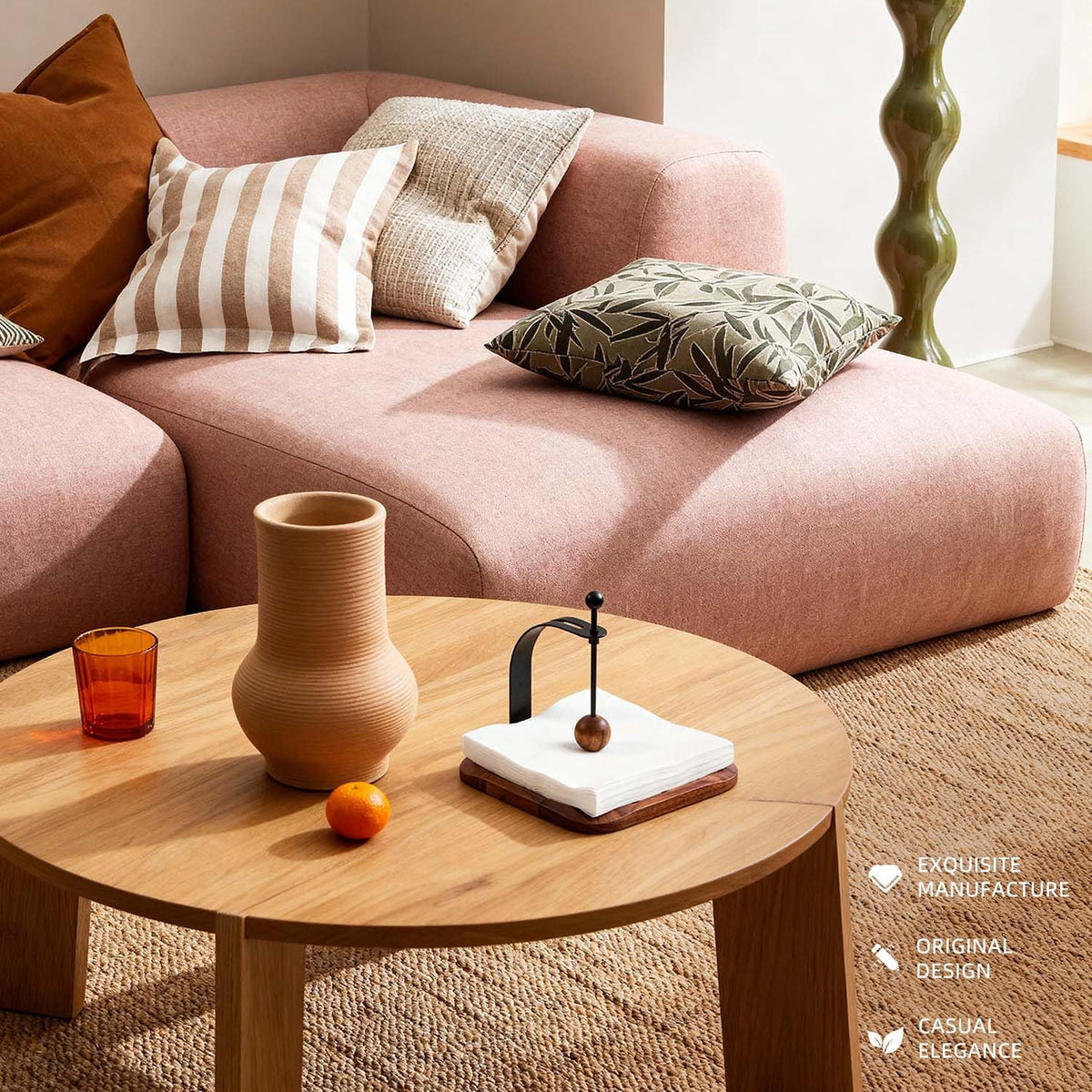 Celestree smooth finish napkin holder cleans easily for everyday use