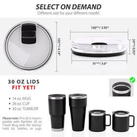 CeleVista magnetic sliding lid offers smooth opening and easy cleaning.