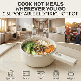 Ceramax Pro 2.5L nonstick interior ensures easy release and quick cleanup after cooking.