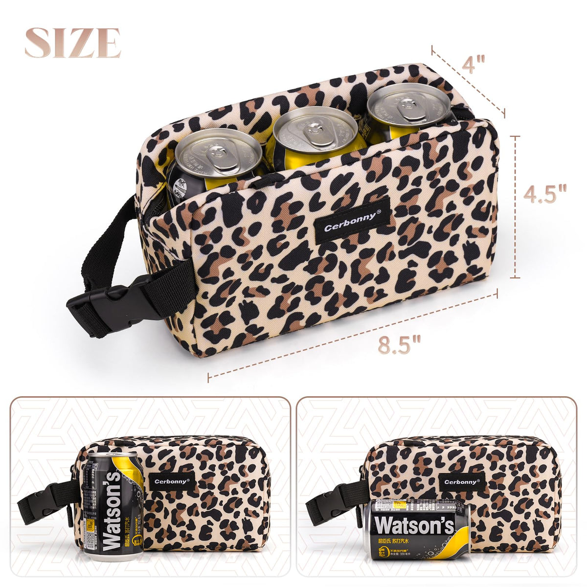 Cerbonny mini cooler bag in a backpack for school