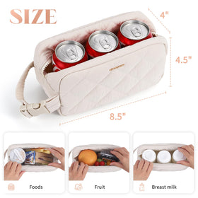 Cerbonny insulated rectangular design fits a small container while keeping items cool