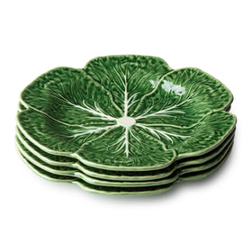 Cerified International Le Jardin Cabbage 3D dinner plate 11-inch leaf texture enhances spring table setting.