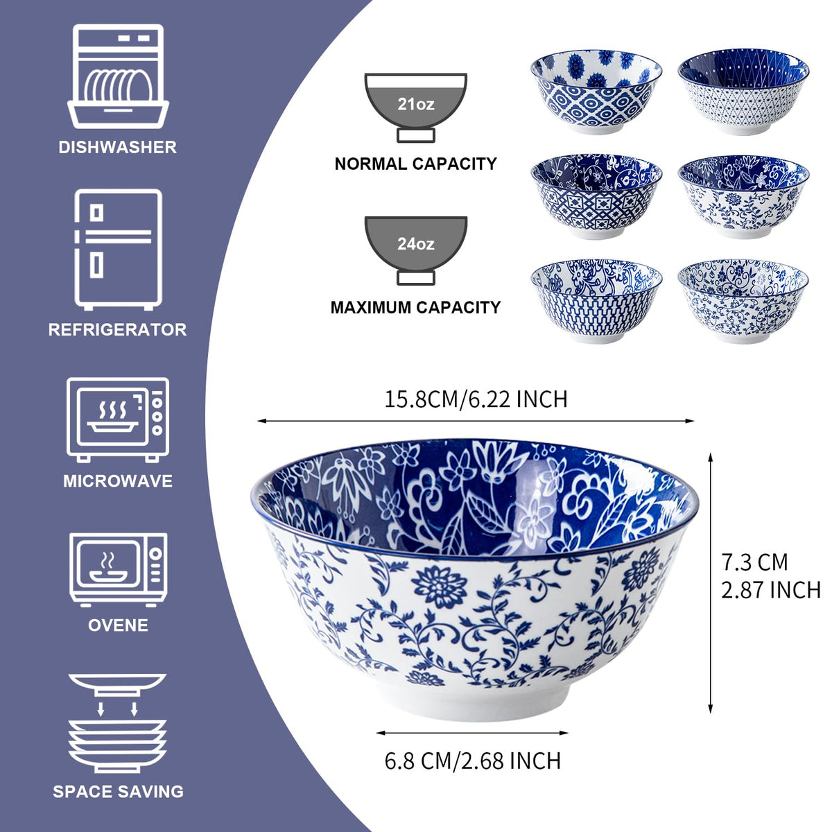 Cerkik microwave and dishwasher safe bowls simplify everyday cleanup.