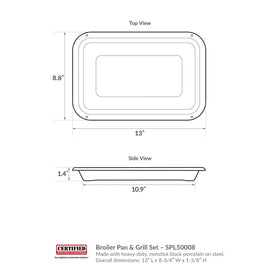 Compatible with Whirlpool, Maytag, and KitchenAid ovens for straightforward replacement.