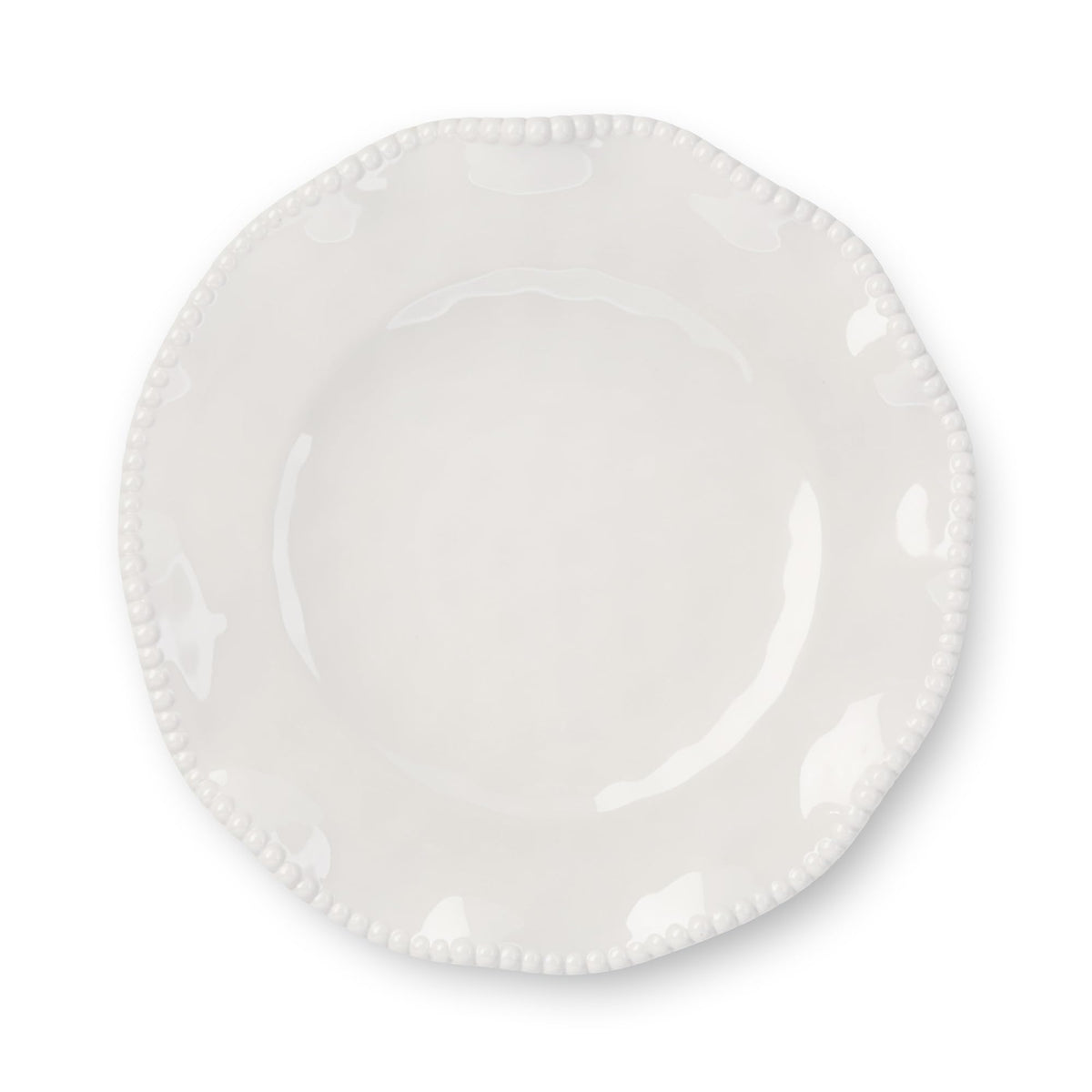 Perlette bowl with beaded rim for versatile serving and portion control.