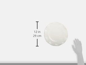 Certified International Perlette plate designed for outdoors—unbreakable melamine with chic finish.