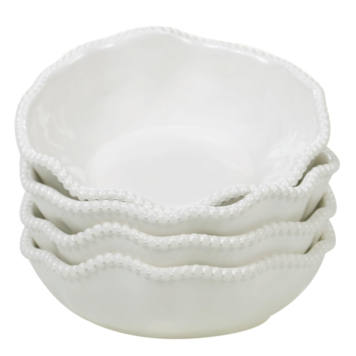Perlette dishware is dishwasher safe for easy cleaning after meals.