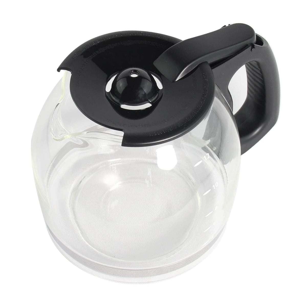Cestlaive carafe with a black handle for comfortable pouring.