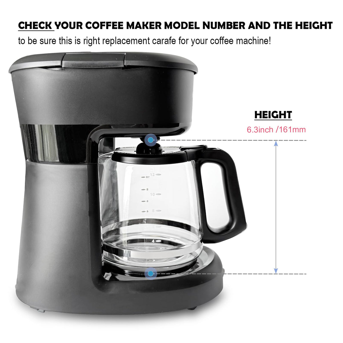 Cestlaive borosilicate glass carafe: heat resistant and dishwasher safe