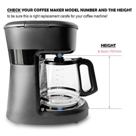 Cestlaive borosilicate glass carafe: heat resistant and dishwasher safe