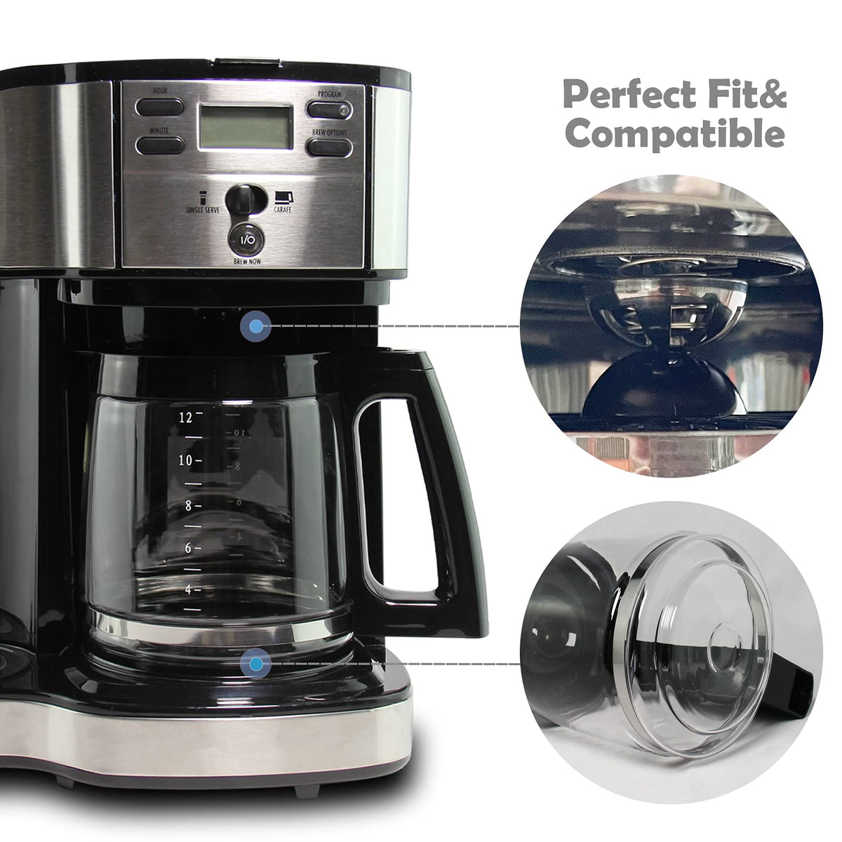 BPA-free materials support safe, odor-free coffee preparation.