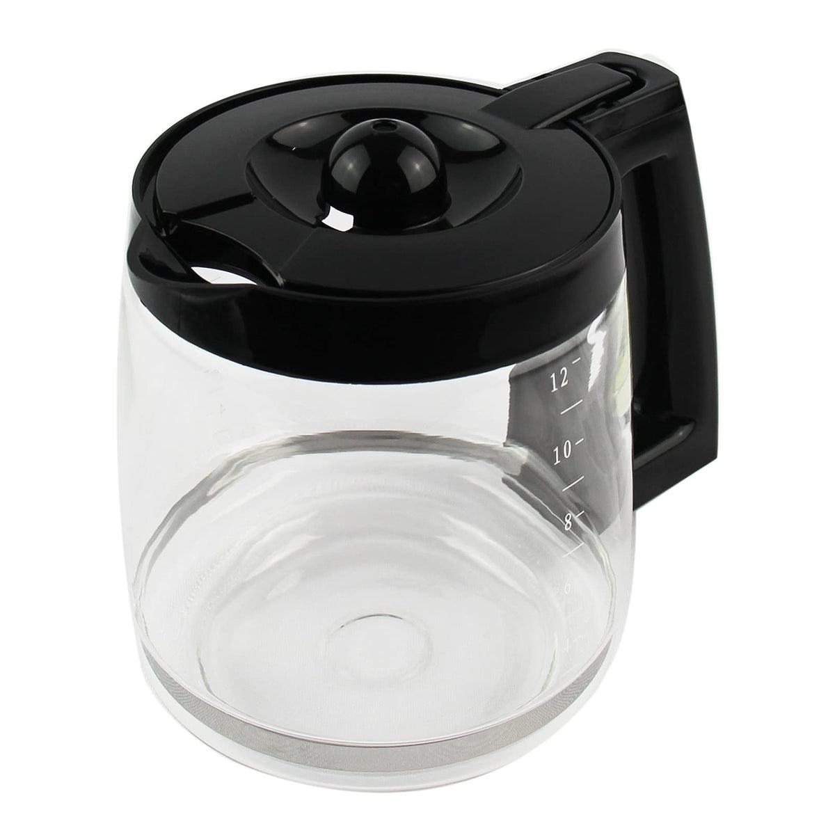 Reinforced glass and sturdy base enhance durability.
