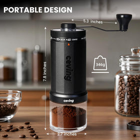 CEVING compact design fits backpacks for on-the-go brews.