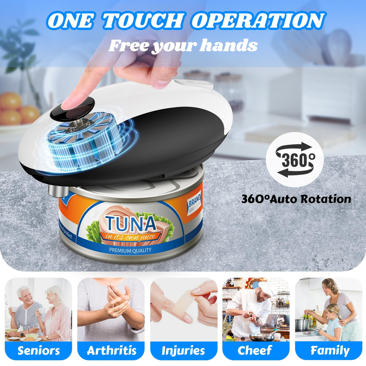 CEVING magnetic lid lifter demonstrates quick lid removal during can opening