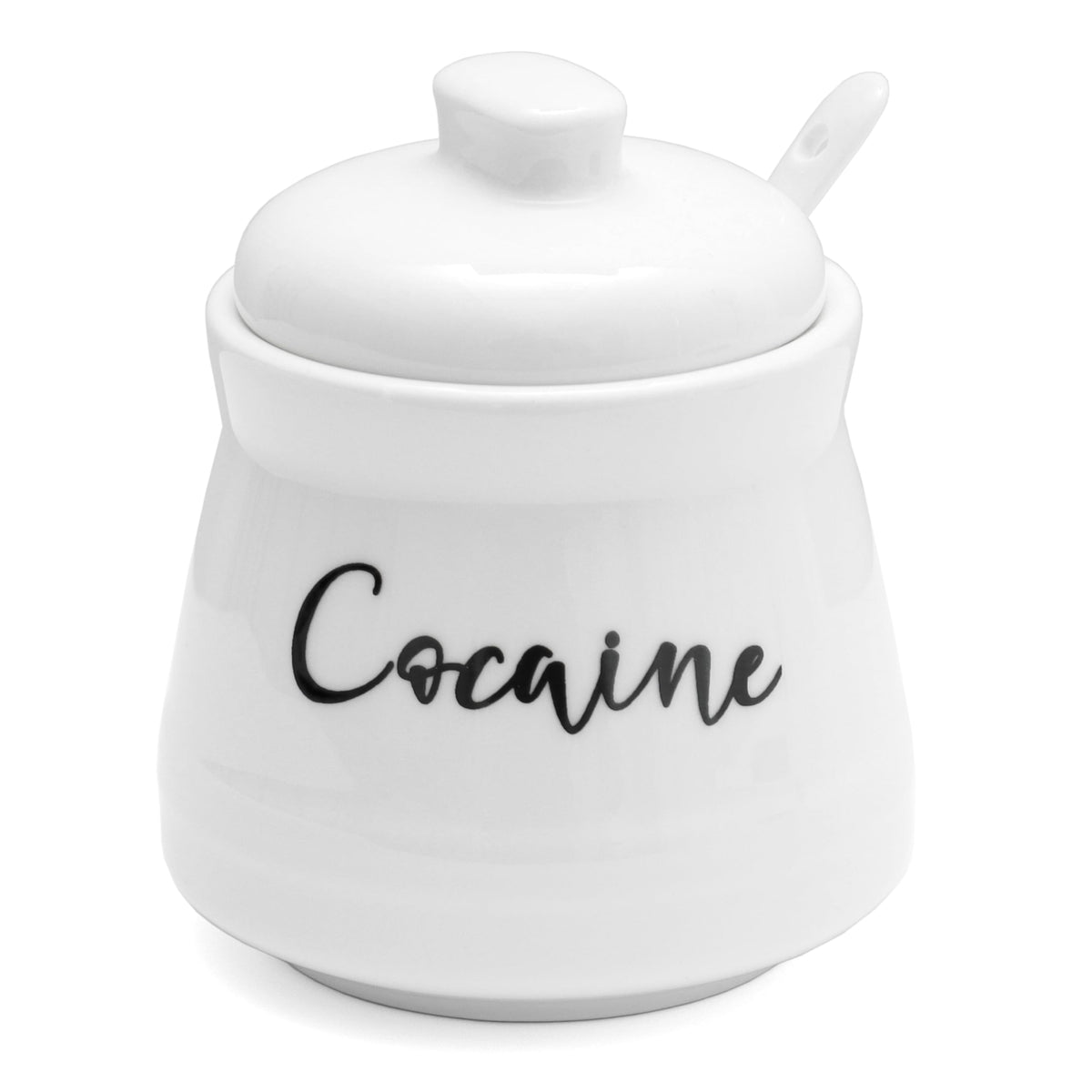 Cevostirva ceramic sugar bowl with lid and spoon on counter, 12oz, ready for daily coffee ritual