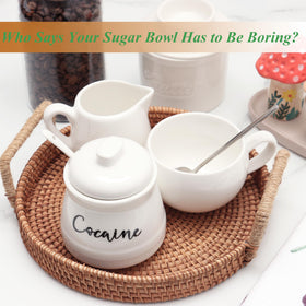 Cevostirva gag gift sugar bowl adds playful flair to any space