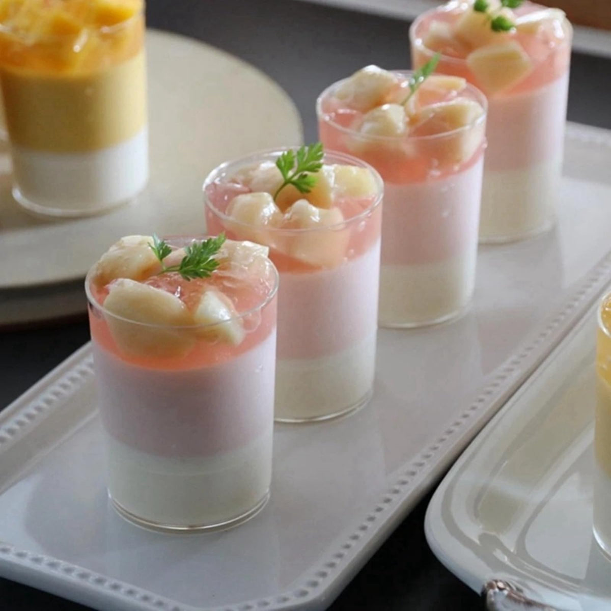 CEZOOWYEX parfait cups ready for parties, weddings, and tastings.