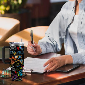 CGMIBAS gaming tumbler with gift-ready packaging