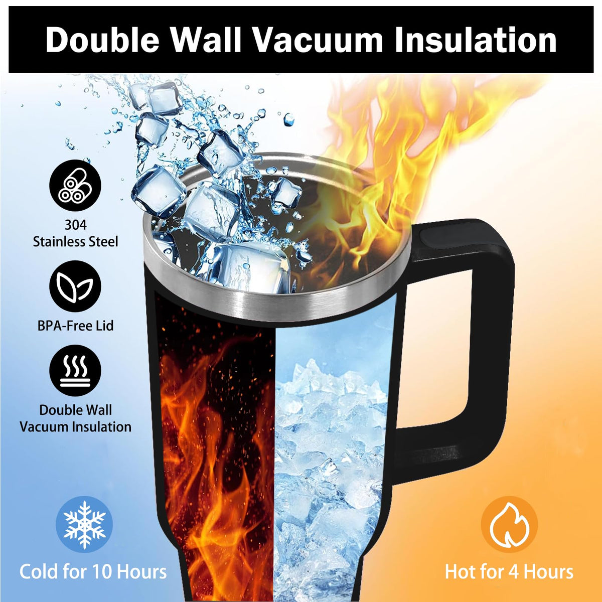 CGMIBAS 40oz gaming tumbler straw kit included for quick sips
