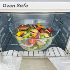 CGNWEEPS transparent bowl base with non-slip bottom stays steady during mixing.
