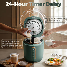 CHACEEF 24-hour timer display for flexible meal planning.