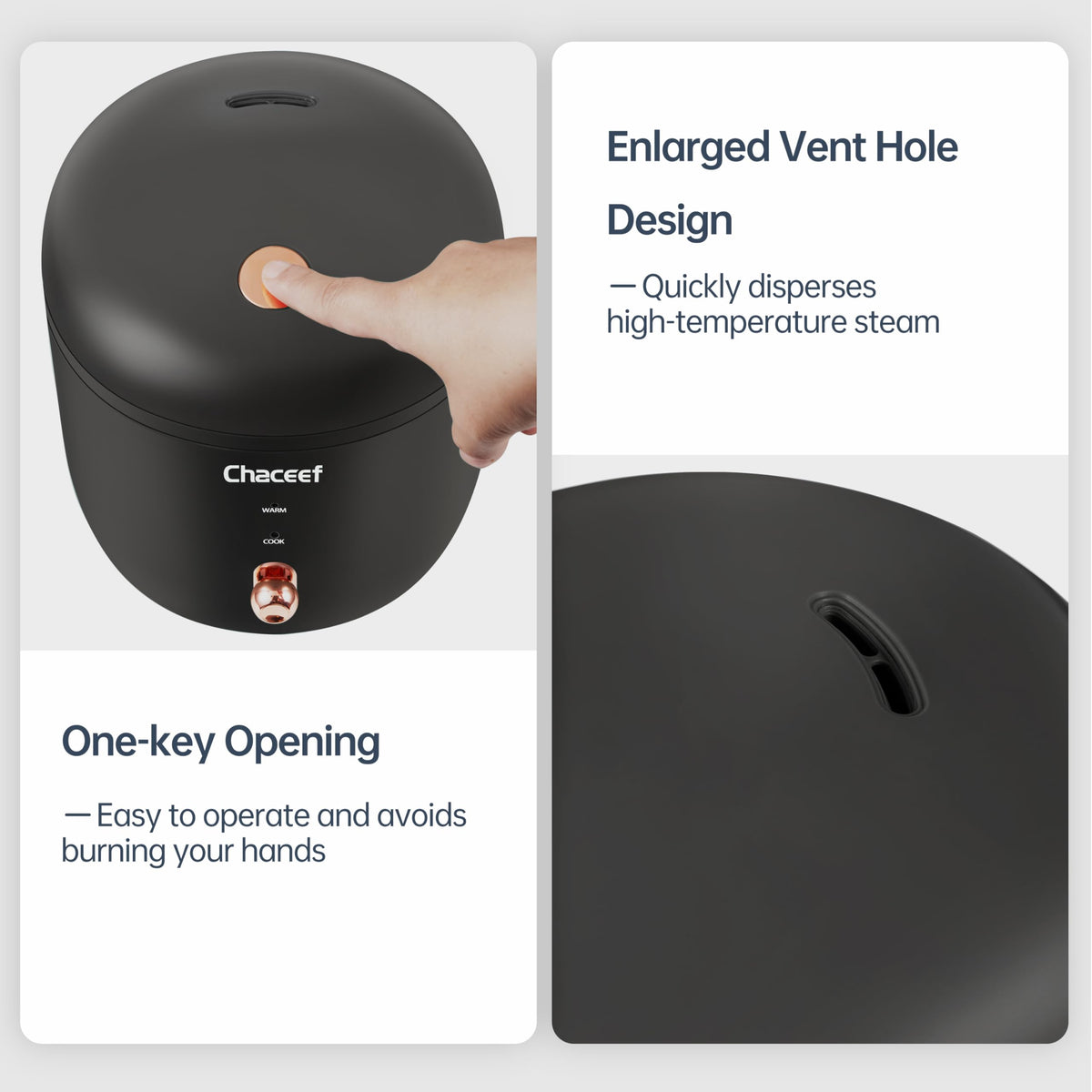 CHACEEF dorm and travel-friendly design saves space in micro-kitchens.