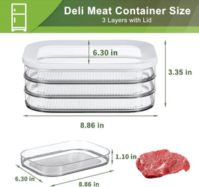 CHACHAE clear-view deli container allows quick content identification.