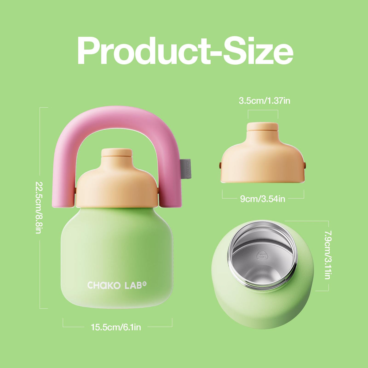 CHAKO LAB BPA-free construction for safe daily use.