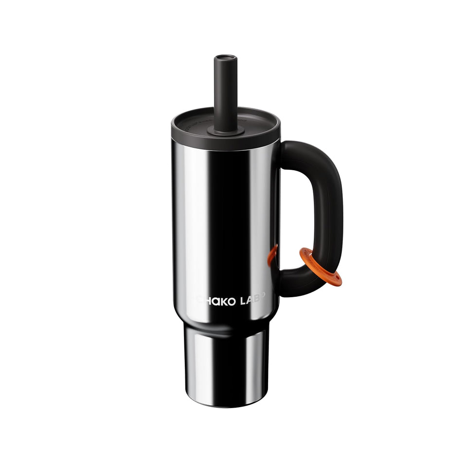 CHAKO LAB BaWang 33oz tumbler with handle and straw for travel hydration