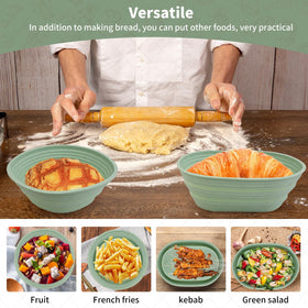 Cham-X heat-resistant banneton basket withstands high temps for versatile baking